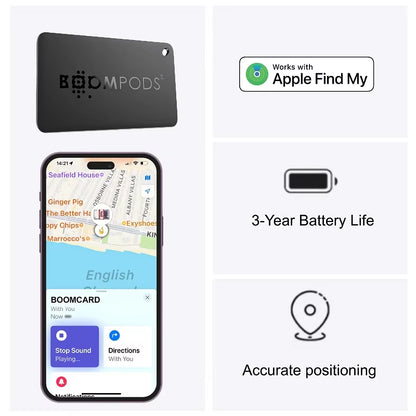 Apple Smart Card Finder GPS Smart Locator Wallet Passport Luggage Backpack Tracker Card Finder Smart Anti-Lost Device for Iphone