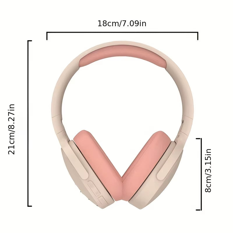 Wireless Headset Headphone Stereo Noise Cancelling Stereo Sports Gaming Headset Foldable Headphones Gifts for Friends Music