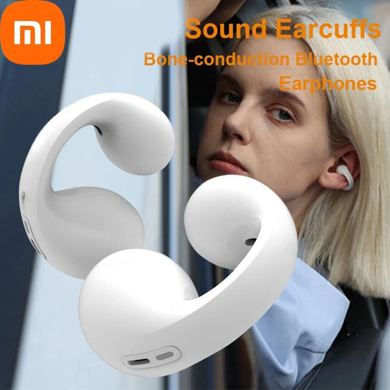 Xiaomi Bluetooth Earphones Wireless Headset Ear Clip Bone Conduction Mini Sports Earbuds TWS Waterproof Portability Headphones