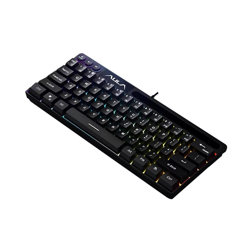 F3061 Mechanical Touch Feel Keyboard 61 Keys Wired Mini Keyboard RGB Backlight Keyboard Desktop Laptop Game Keyboard