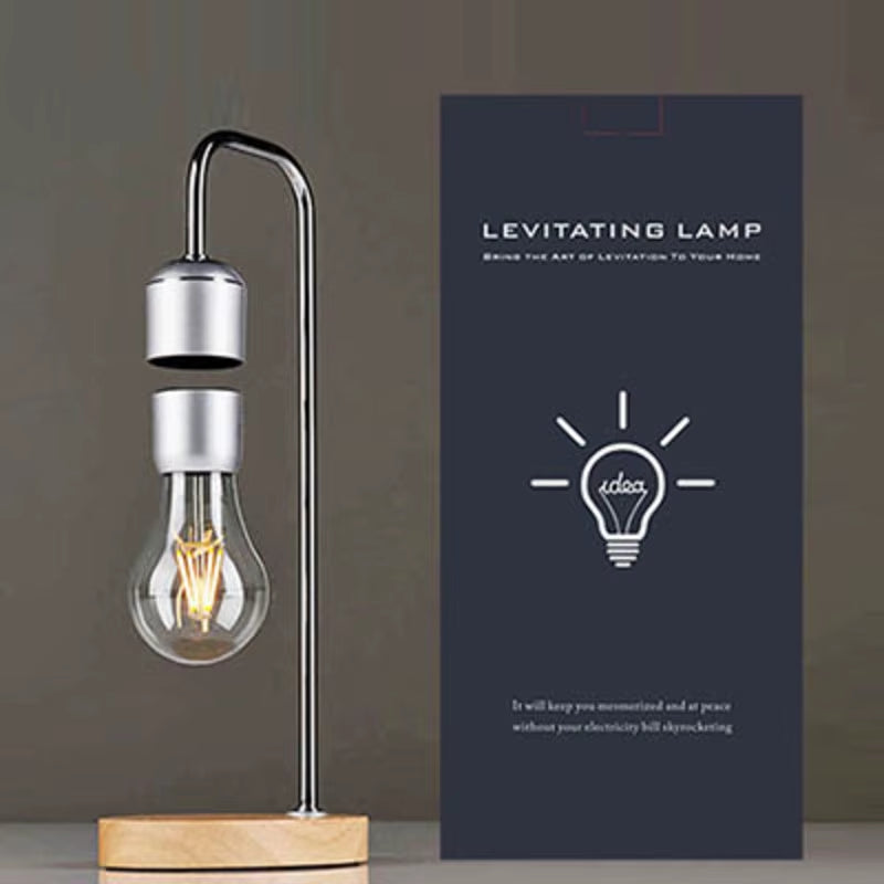 Magnetic Levitating Floating Bulb Lamp Wireless Smartphone Fast Charging LED Light Bulb Desk Lamp Creative Home Deco Night Light