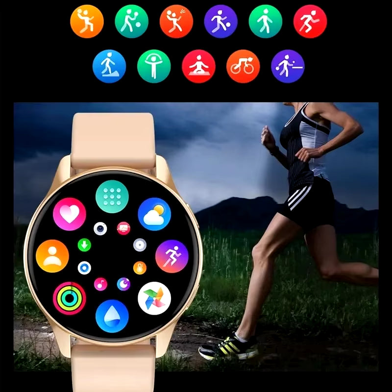 AMOLED New Women Bluetooth Call Smart Watch Heartrate Blood Pressure Monitoring Smartwatches IP67 Waterproof Men Smartwatch+Box