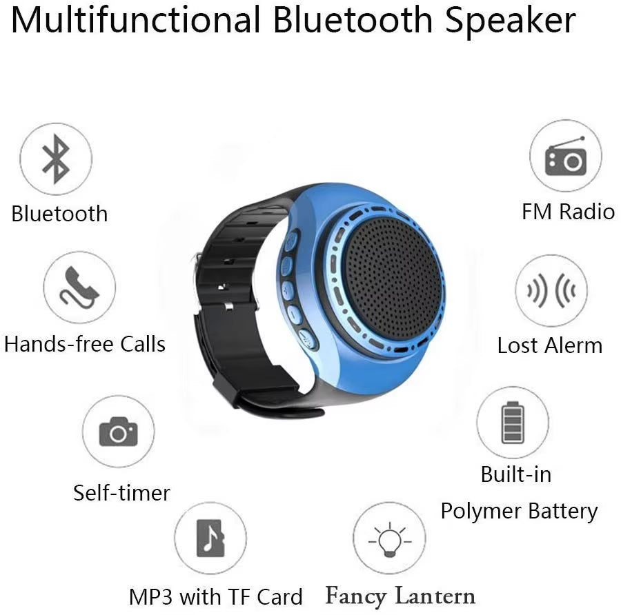 New Multifunctional Wireless Watch Speaker Wrist Portable Wearable Mini Sports Wireless Subwoofer Bluetooth Waterproof Speaker