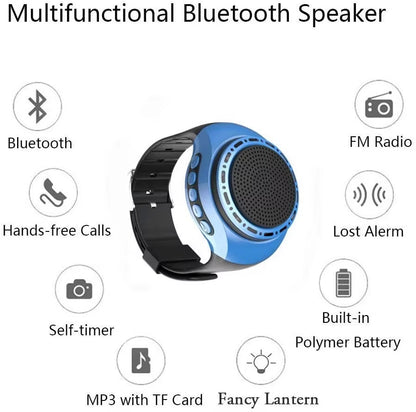 New Multifunctional Wireless Watch Speaker Wrist Portable Wearable Mini Sports Wireless Subwoofer Bluetooth Waterproof Speaker