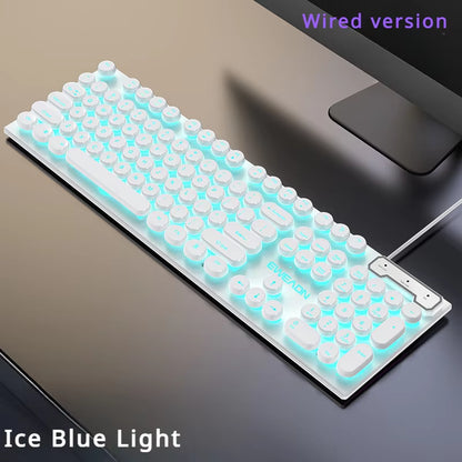 Wired Keyboard Mechanical Feel E-Sports 104 Keys Usb Wired Gaming Mouse Wired Keyboard Pc Gamer Accessories for Laptop Gift