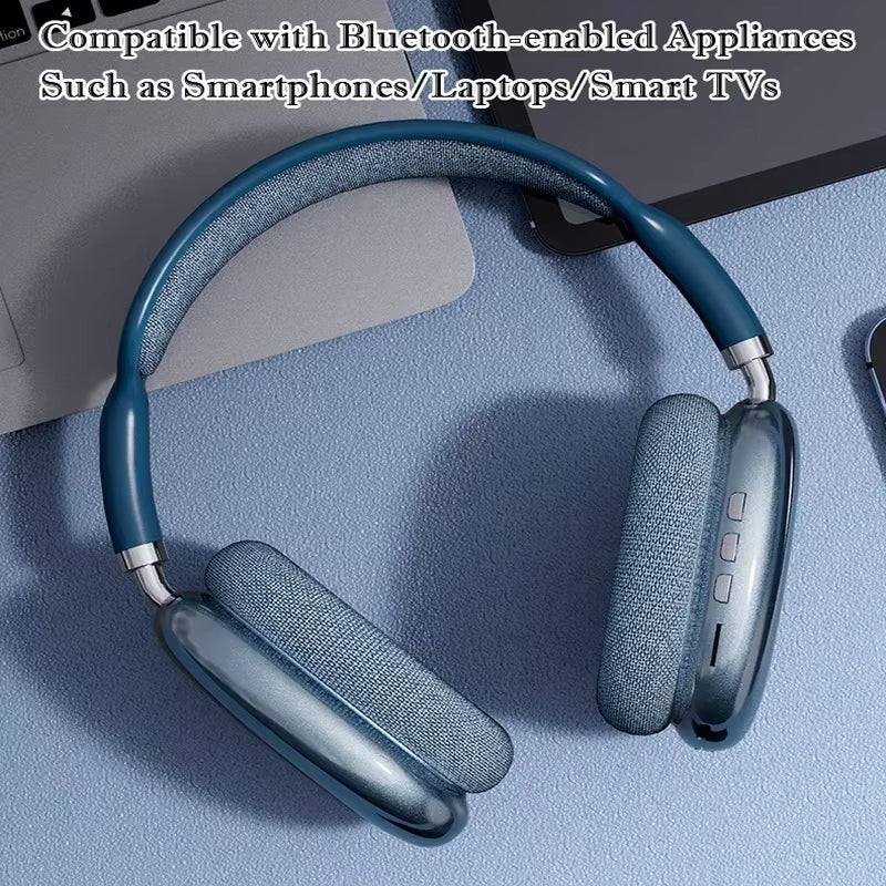 P9 Headphone Gaming Headset with Mic Gaming Headphones Stereo Wireless Headset Bluetooth Earphones for Laptop Apple Iphone