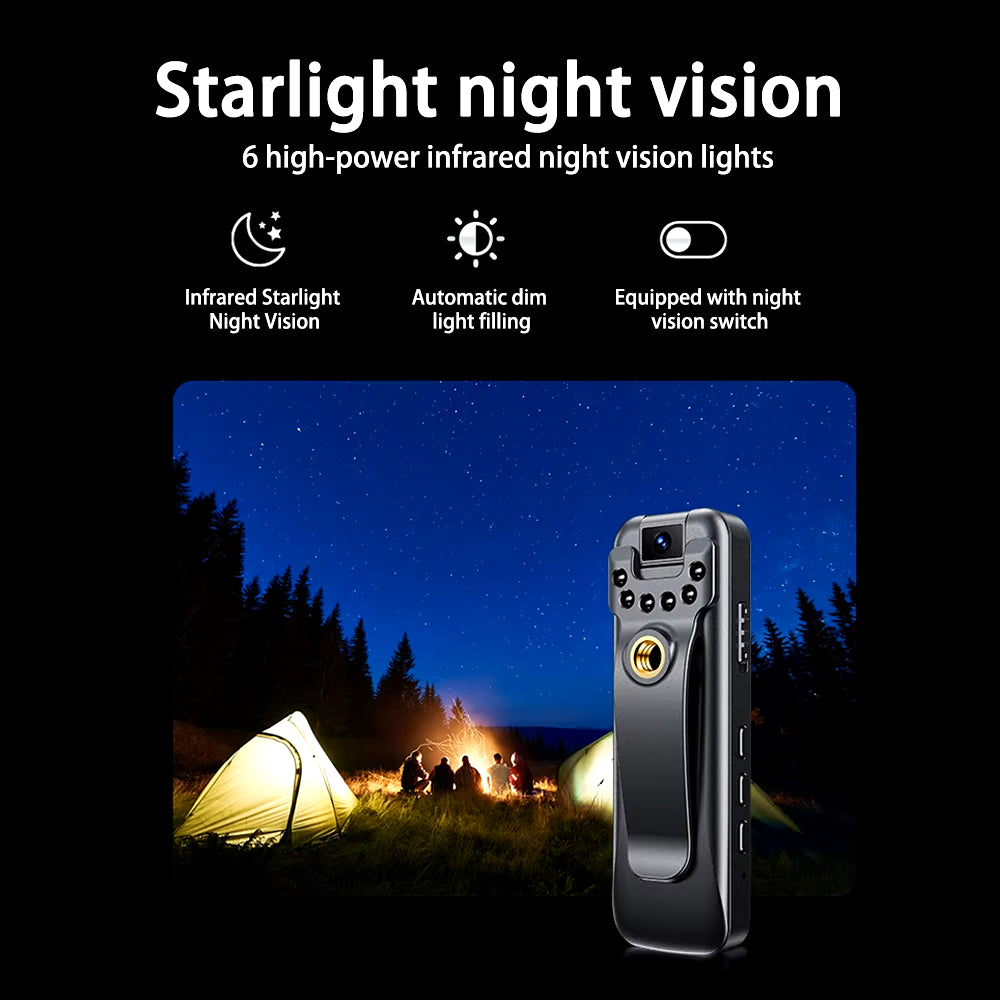 Full HD 1080P Sports DV Night Vision 500Mah Motion Detection Body Camera LCD Screen Mini Camcorder Police Cam Bike Camera