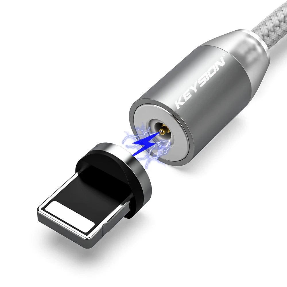 LED Magnetic USB Cable Fast Charging, Type C, IOS & Micro USB Mobile Phone Cable