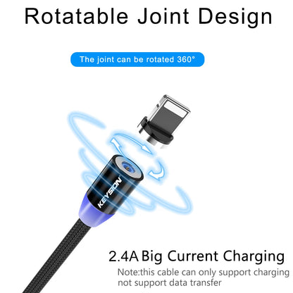 LED Magnetic USB Cable Fast Charging, Type C, IOS & Micro USB Mobile Phone Cable