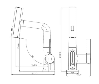 Kitchen Faucet With Smart LED Temperature Display