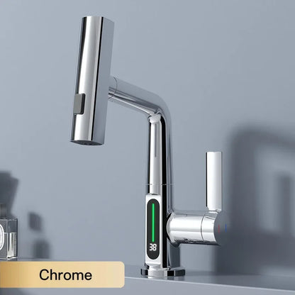 Kitchen Faucet With Smart LED Temperature Display