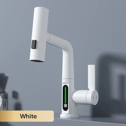 Kitchen Faucet With Smart LED Temperature Display