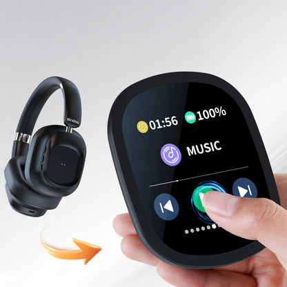 Auriculares inalámbricos híbridos con control táctil multimagnético y pantalla LED con cancelación activa de ruido 