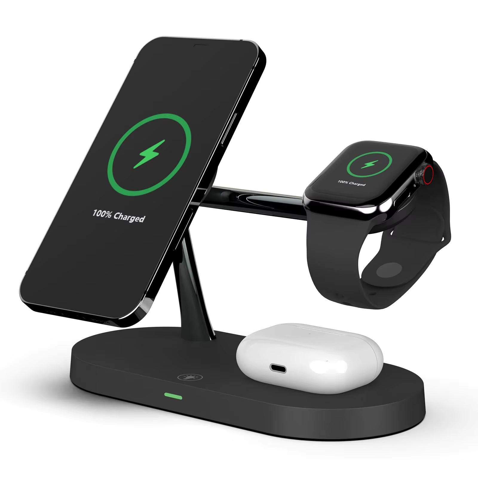 3-In-1 Wireless Charger 15W Fast Wireless Charging Station for Iphone 15/14/13/12, for Apple Watch and Airpods Multiple Devices