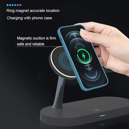 3-In-1 Wireless Charger 15W Fast Wireless Charging Station for Iphone 15/14/13/12, for Apple Watch and Airpods Multiple Devices