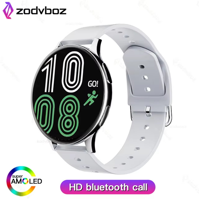 AMOLED New Women Bluetooth Call Smart Watch Heartrate Blood Pressure Monitoring Smartwatches IP67 Waterproof Men Smartwatch+Box