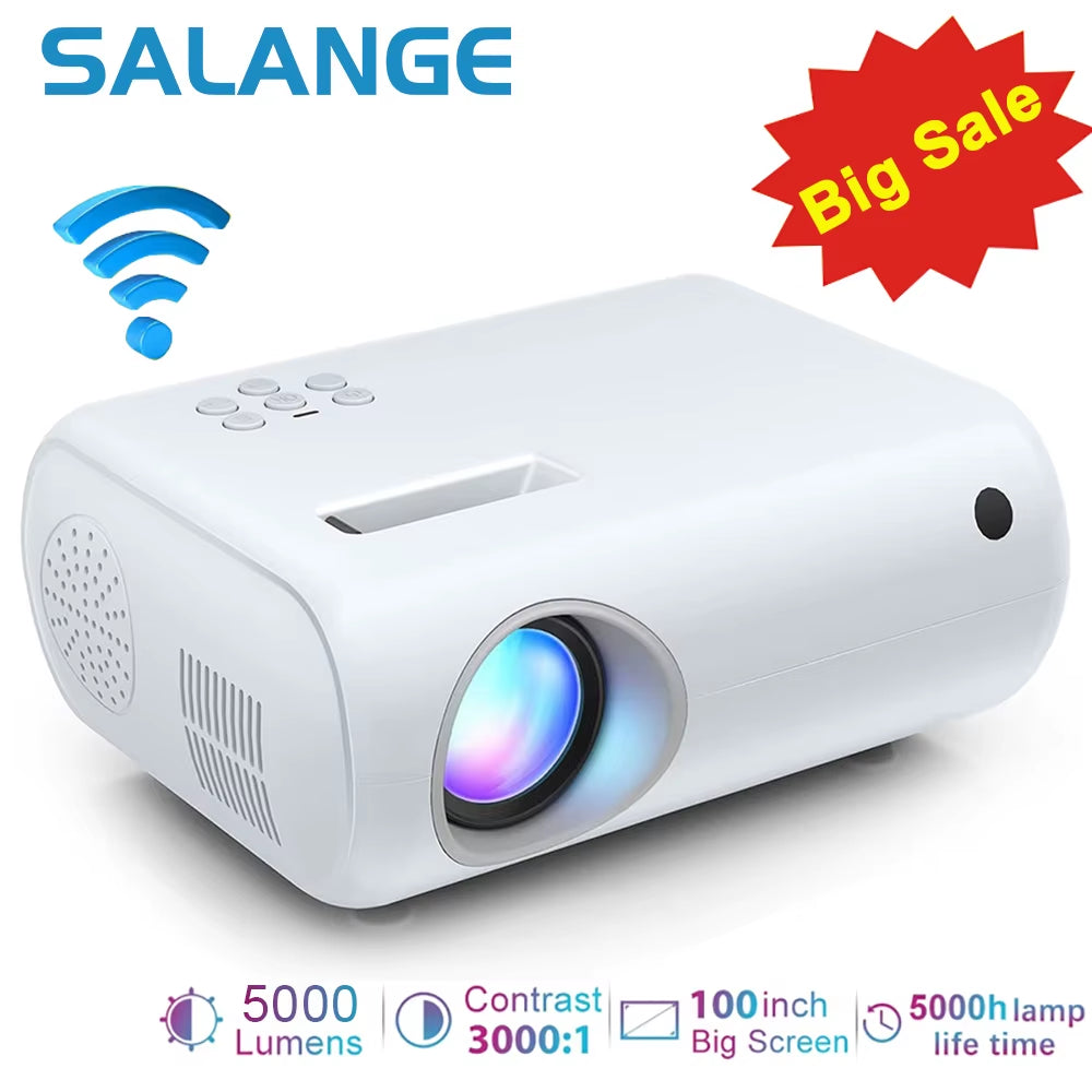 LED Projector P80 Support 1080P 5000 Lumens Mini Wifi Projector Miracast Video Beamer Home Cinema Movie Projetor