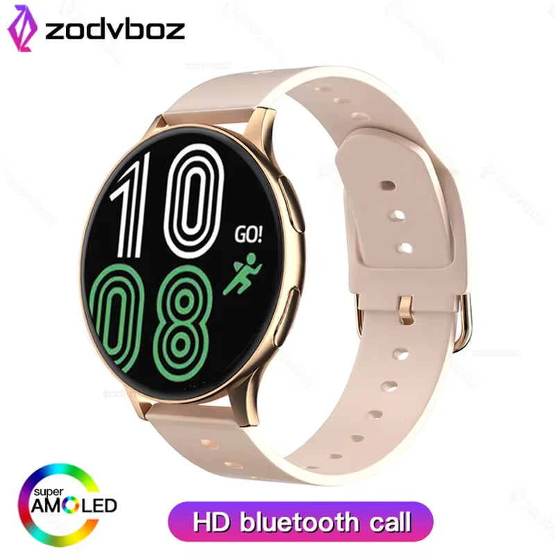 AMOLED New Women Bluetooth Call Smart Watch Heartrate Blood Pressure Monitoring Smartwatches IP67 Waterproof Men Smartwatch+Box