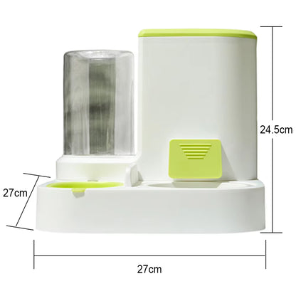 SWEETHOME ABS 2-In-1 Pet Automatic Feeder Dog Cat Drinking Fountain Water Dispenser Food Bowl Pet Supplies for Dogs Cats