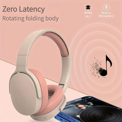 Wireless Headset Headphone Stereo Noise Cancelling Stereo Sports Gaming Headset Foldable Headphones Gifts for Friends Music